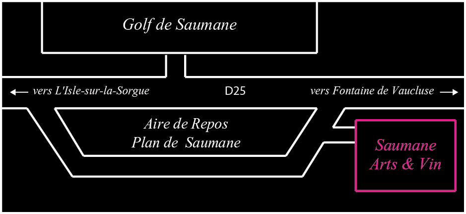Plan acces Saumane Arts Vin