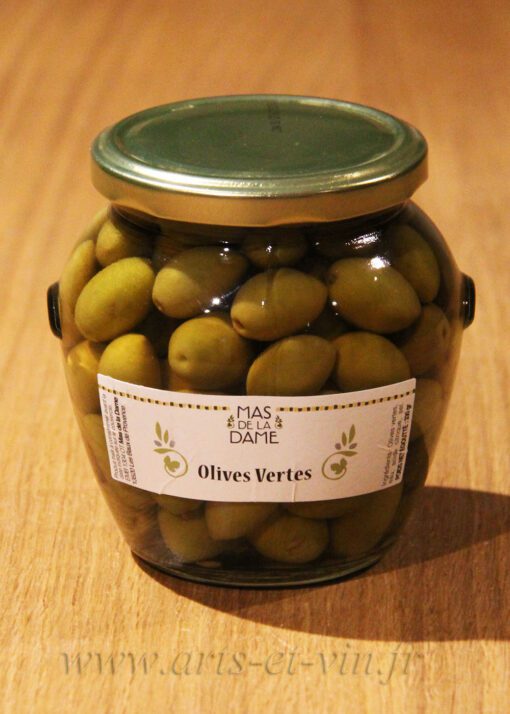 Olives vertes AOP Baux de Provence Mas de la Dame
